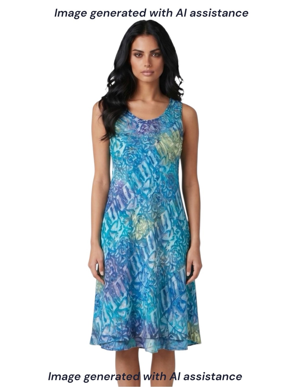 Simply Silk M textured 70% silk v-neck midi dress